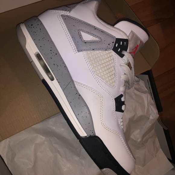 Air Jordan 4 Retro OG BG Cement 2016 Youth 6 - Picture 11 of 13